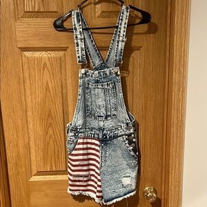 Denim Stars and Stripes Romper